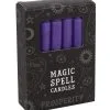 Violette "Wohlstand" Hexenkerzen 12 St. -Halloween Tischdekoration Verkäufe violette wohlstand zauberkerzen purple prosperity spell candles gothic deko 50675 01