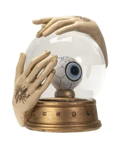 Hellseher Schneekugel Mit Auge 13cm -Halloween Tischdekoration Verkäufe wahrsage kugel mit auge fortune teller globe with eye spirituelle deko okkulte deko 54739 05