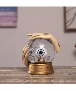 Hellseher Schneekugel Mit Auge 13cm -Halloween Tischdekoration Verkäufe wahrsage kugel mit auge fortune teller globe with eye spirituelle deko okkulte deko 54739 06