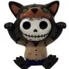 Furrybones Figur - Wolfie Klein -Halloween Tischdekoration Verkäufe wolfie furrybones figur werwolf furrybones sammlerfigur skelett figur halloween deko 37022 01
