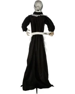 Zombie Dienstmagd Mit Licht & Sound 155cm -Halloween Tischdekoration Verkäufe zombie dienstmaedchen mit licht und sound 155cm zombie maid with light and sound halloween animatronics 53364 3